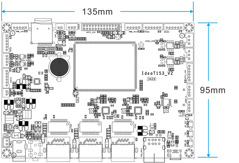 IdeaT153-V2_PCB_dimension