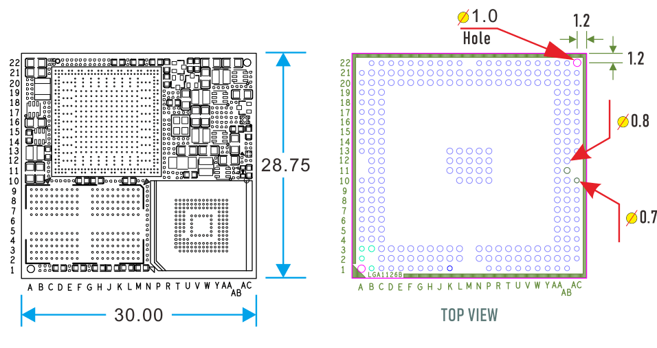 LGA1126B_PCB_dimension
