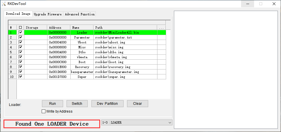 Found One LOADER Device
