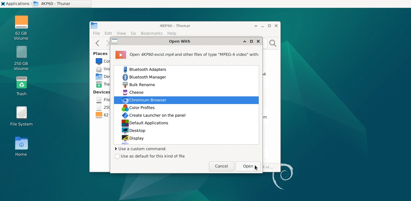 Debian Play video